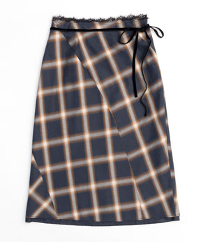 【PRE-ORDER】Checkered Bias Seam Midi Skirt