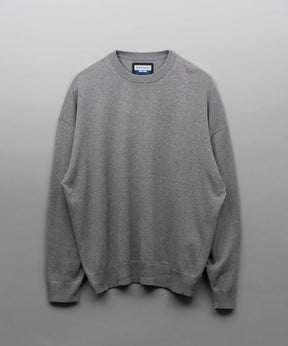 Prime-Over Slik Cotton Crew Neck Knit Pullover