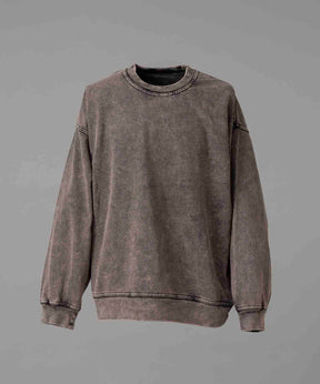 Chemical Over-Dye Heavy-Weight Sweat Prime-Over Crew Neck Pullover