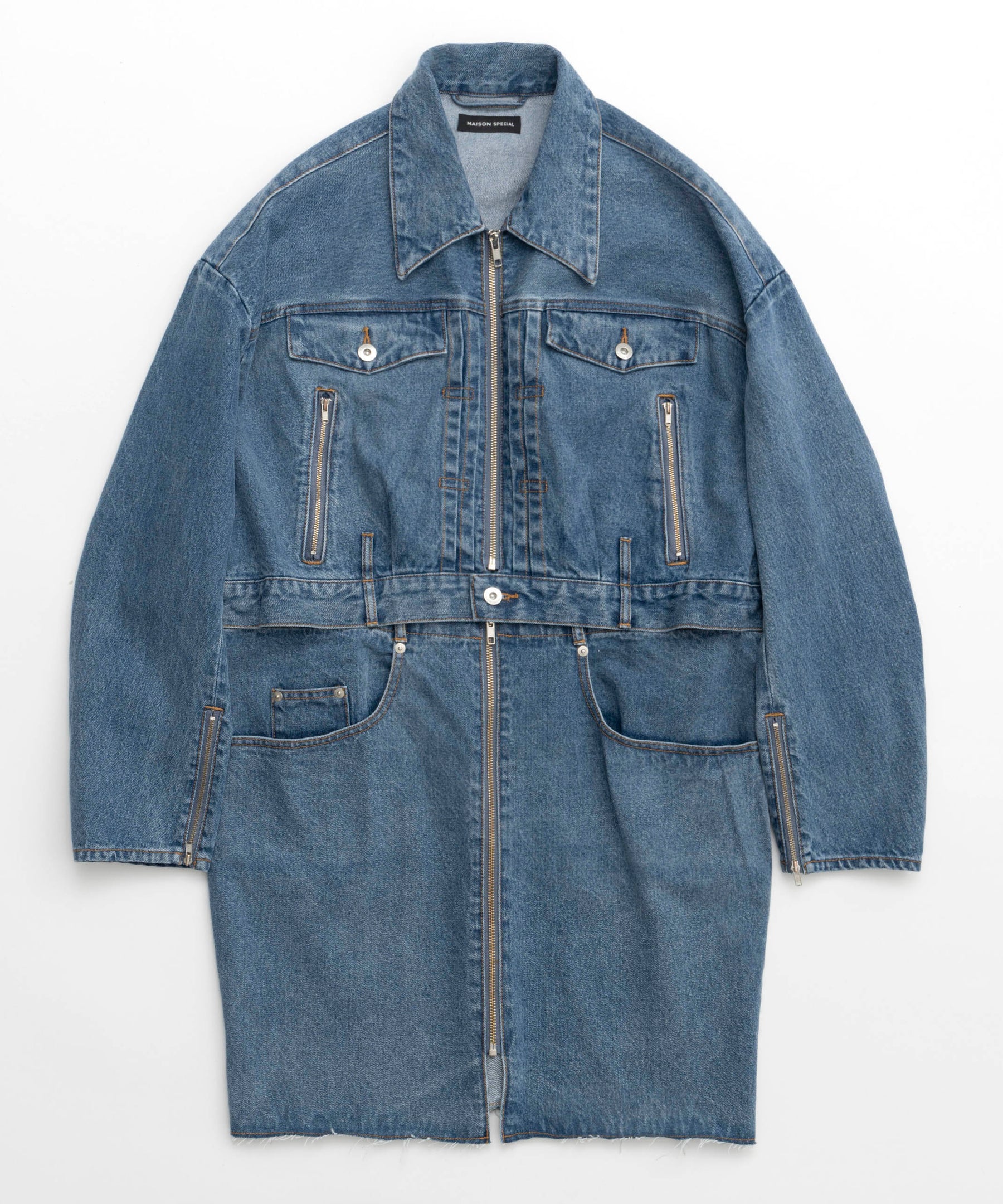 Multiway Denim Coat