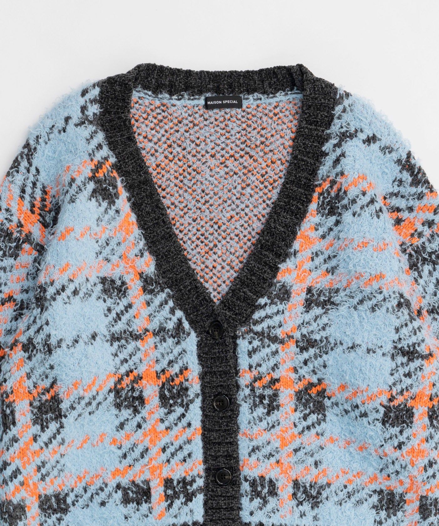 【24WINTER PRE-ORDER】Plaid Jacquard Knit Cardigan