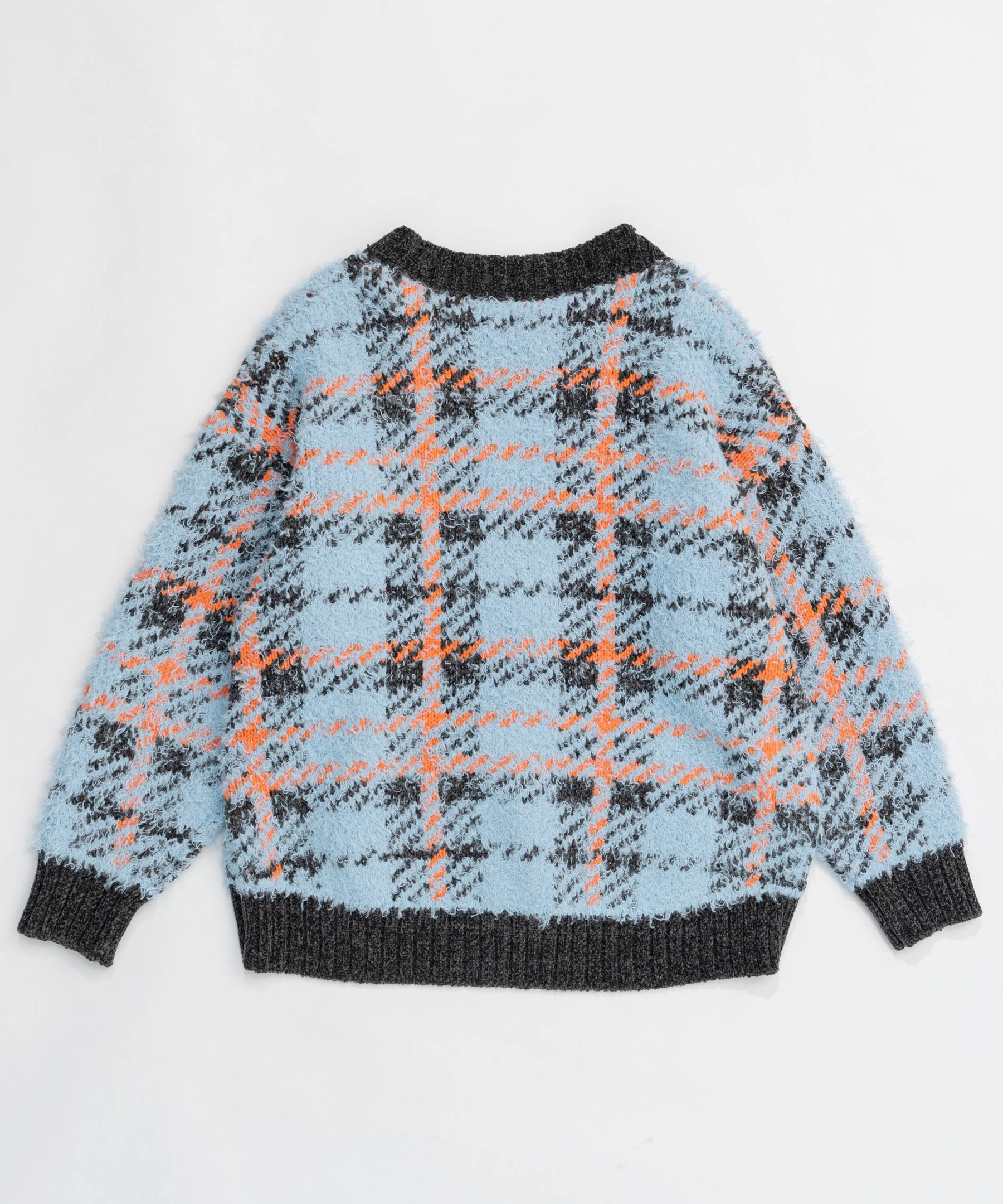 【24WINTER PRE-ORDER】Plaid Jacquard Knit Cardigan