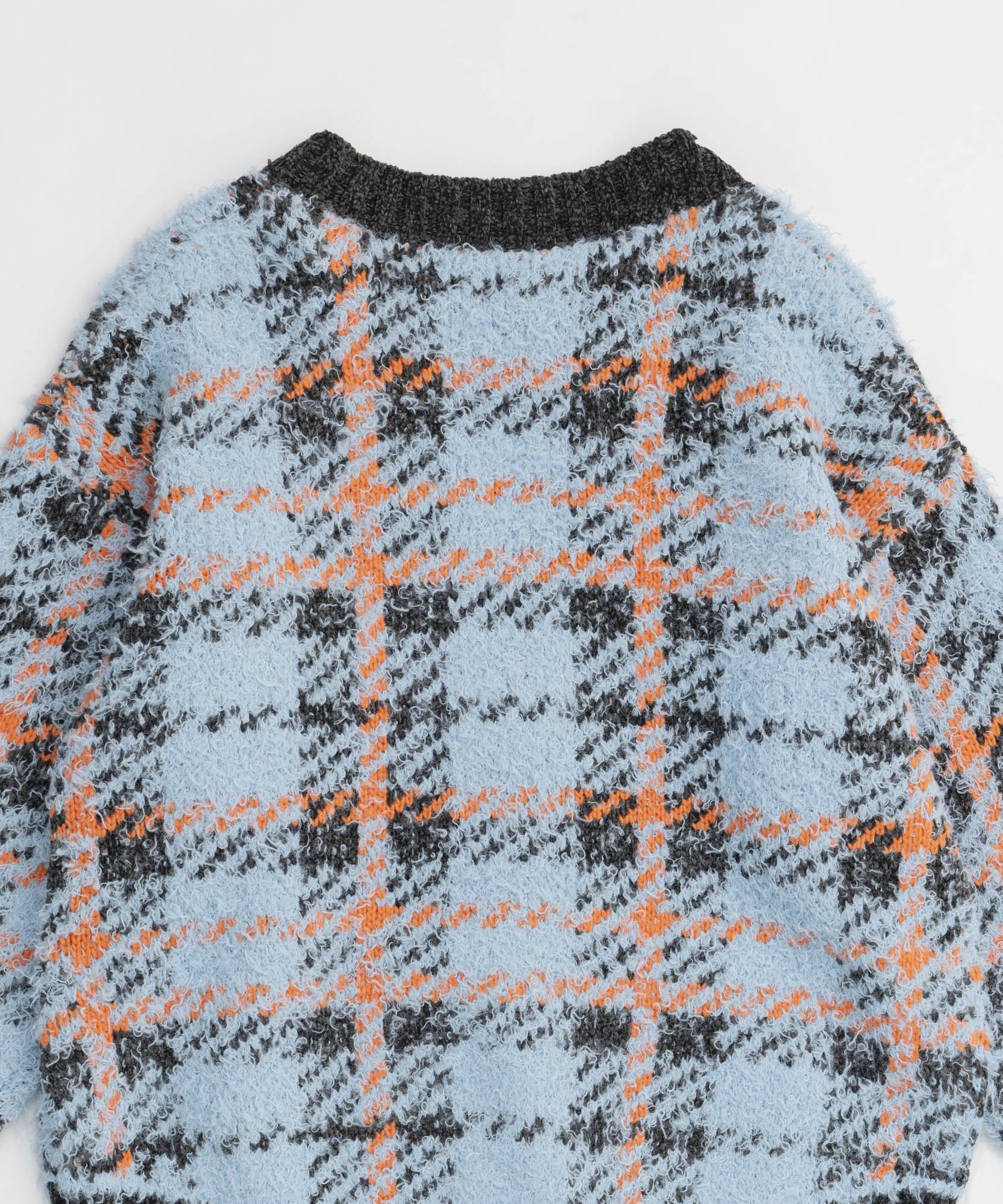 【24WINTER PRE-ORDER】Plaid Jacquard Knit Cardigan