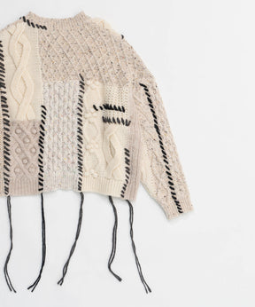 【24WINTER PRE-ORDER】Cable Knitting Stitch Knit Tops