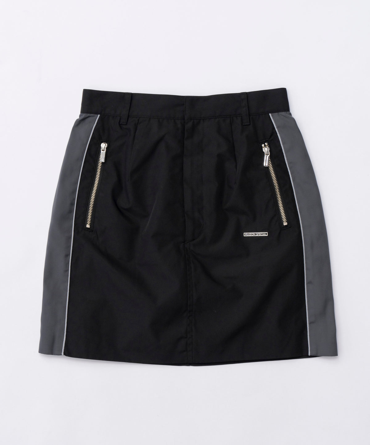 【SALE】Side Line Oxford Mini Skirt