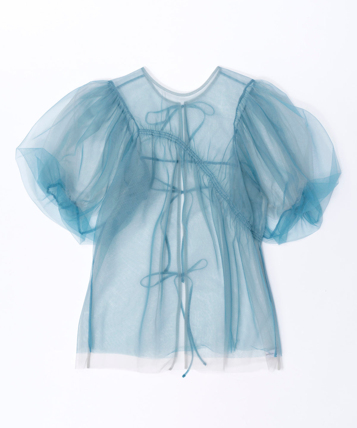 2way Tulle Puff Sleeve Tops