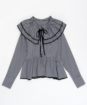 Edge Trim Ruffle Shirt