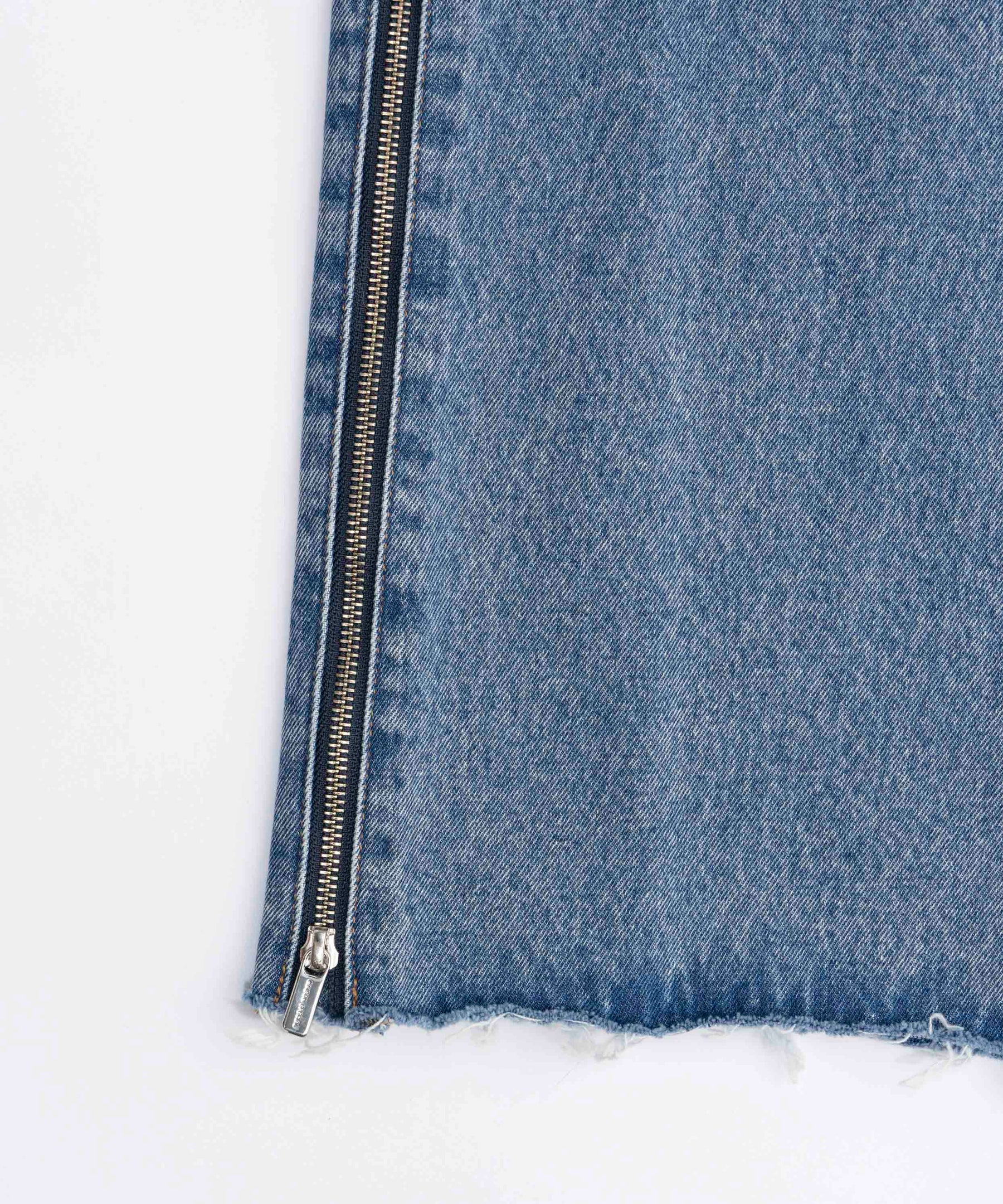 Side Long Zip Denim