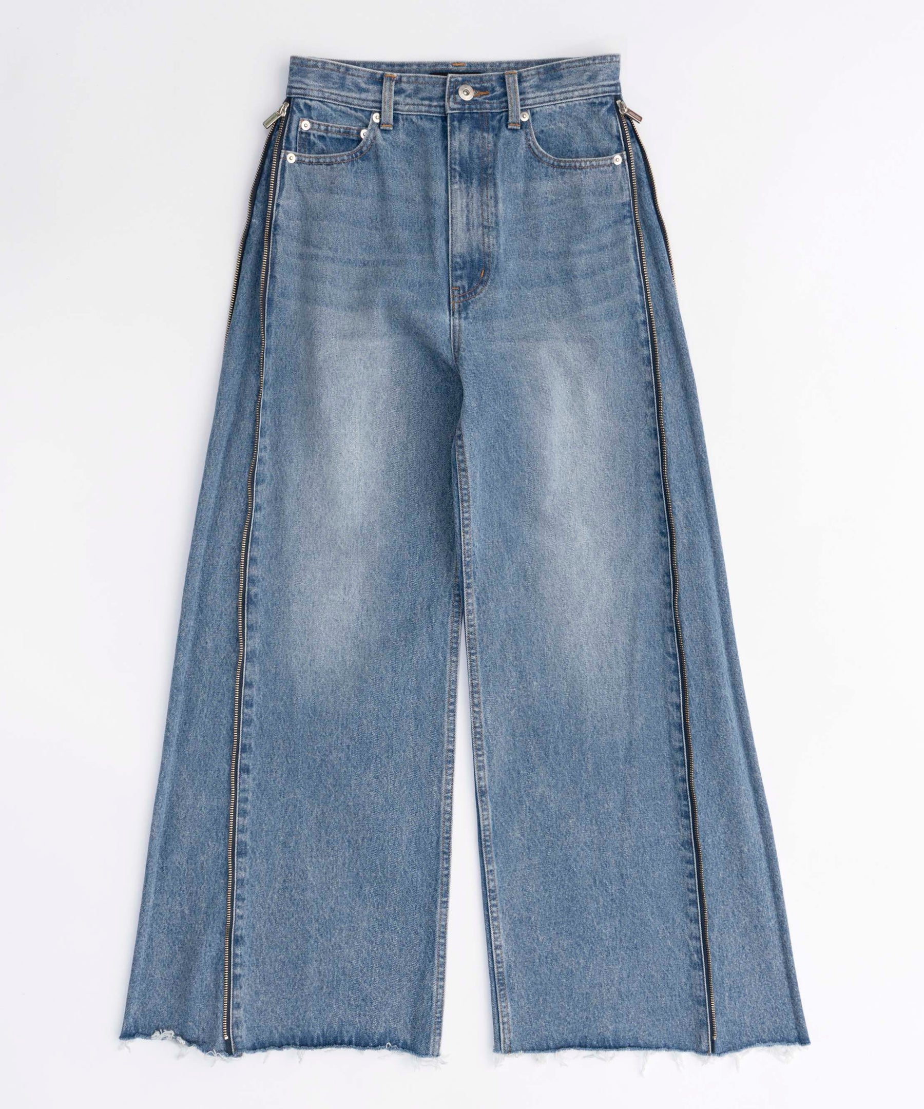 Side Long Zip Denim