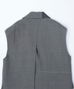 【SALE】Double Color Hand Stitched Gilet