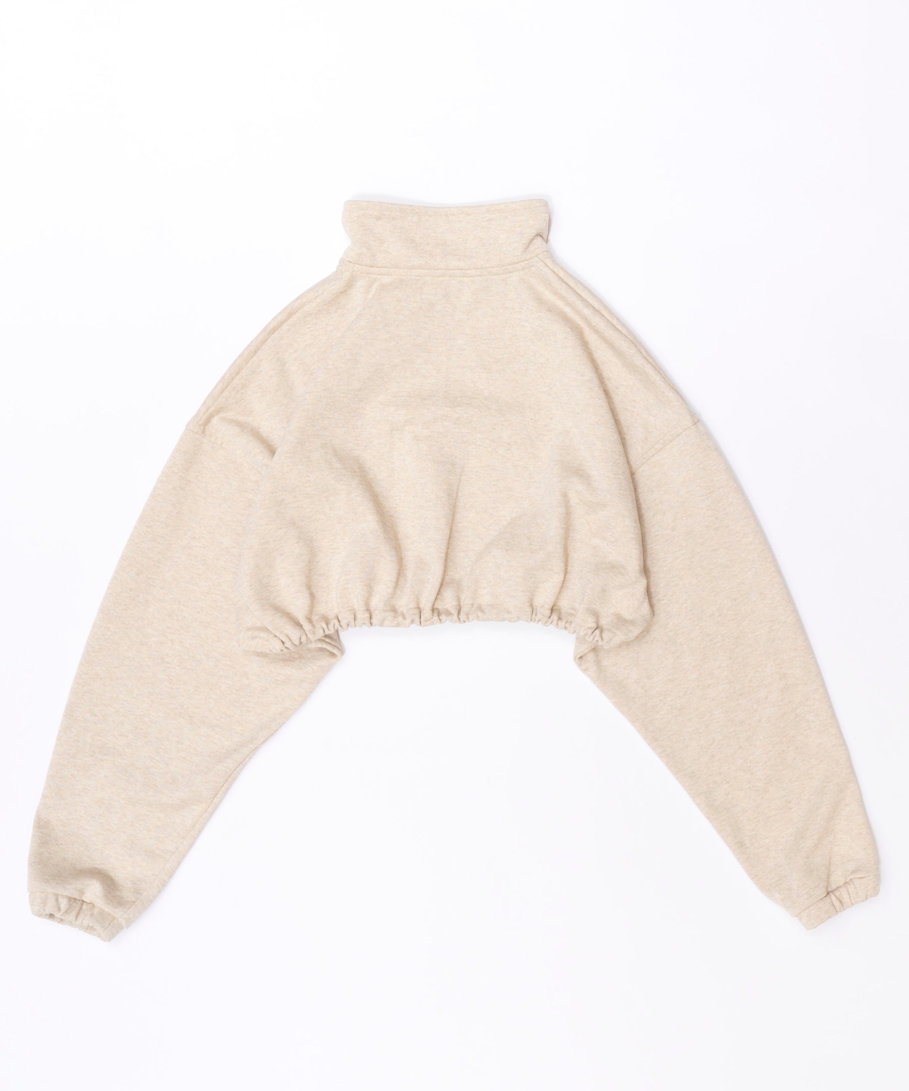 【SALE】Half Zip Cropped Sweat Top