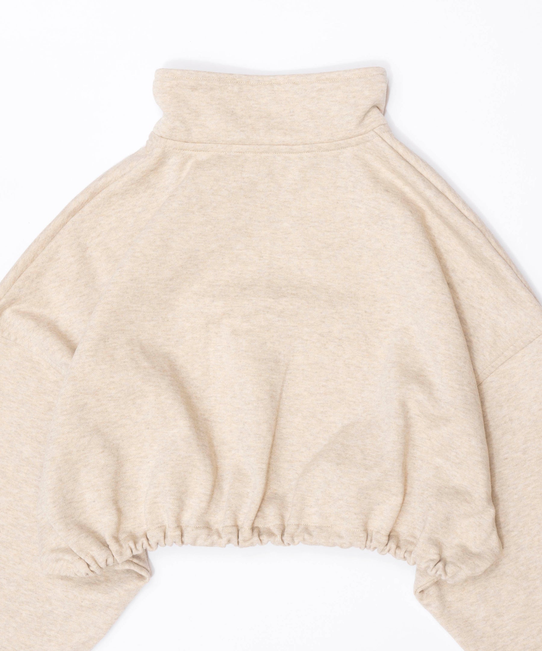 【SALE】Half Zip Cropped Sweat Top