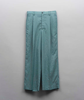 Calendering Triacetate One-Tuck Wide Pants