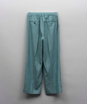 Calendering Triacetate One-Tuck Wide Pants