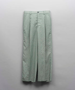 Calendering Triacetate One-Tuck Wide Pants