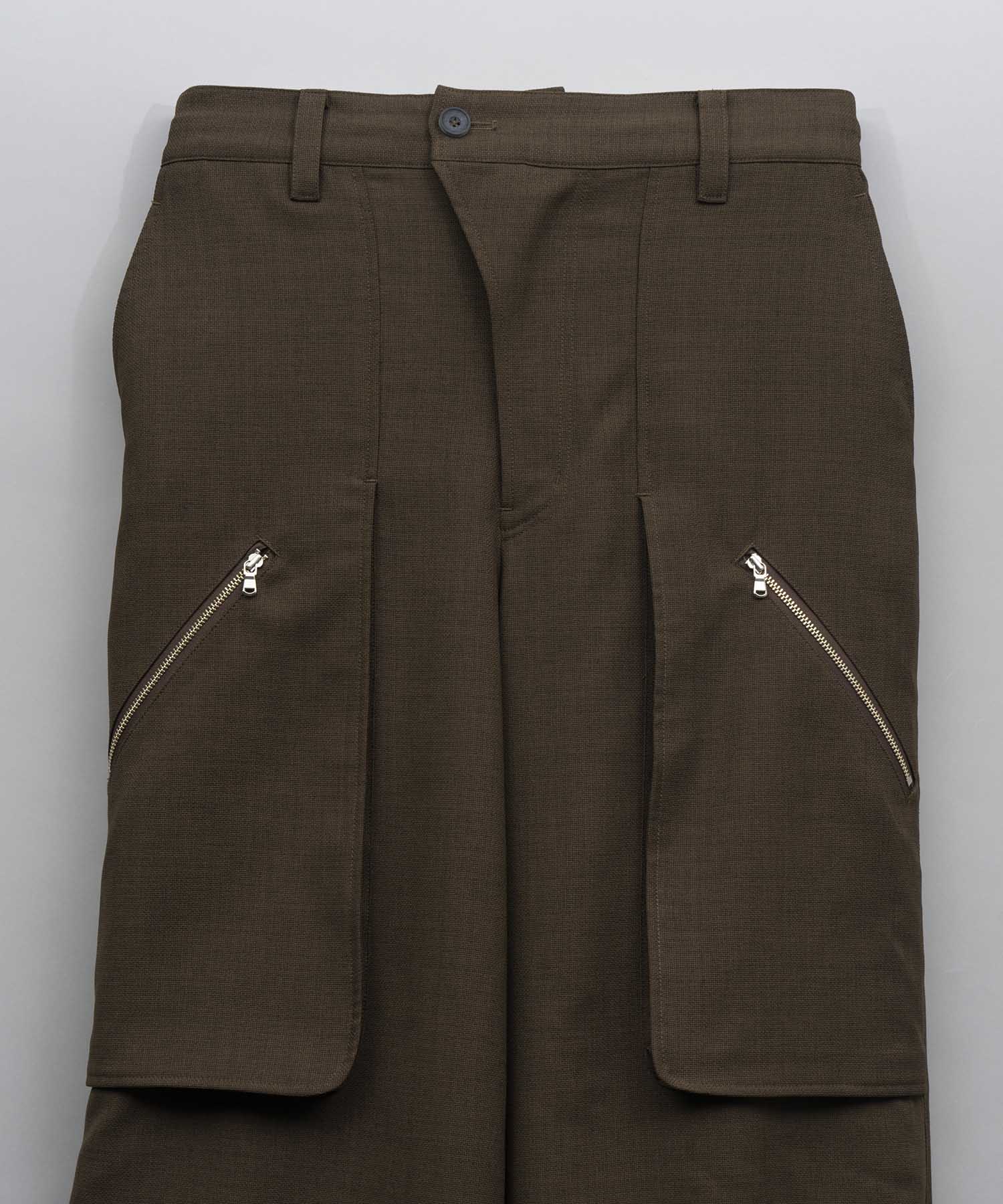 Wrap Cut Wide Cargo Pants