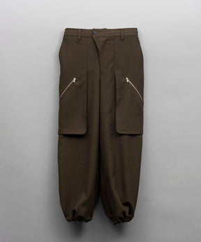 Wrap Cut Wide Cargo Pants