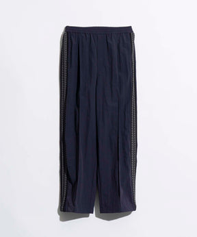 Washed Nylon Crochet Side Line Prime-Wide Easy Pants