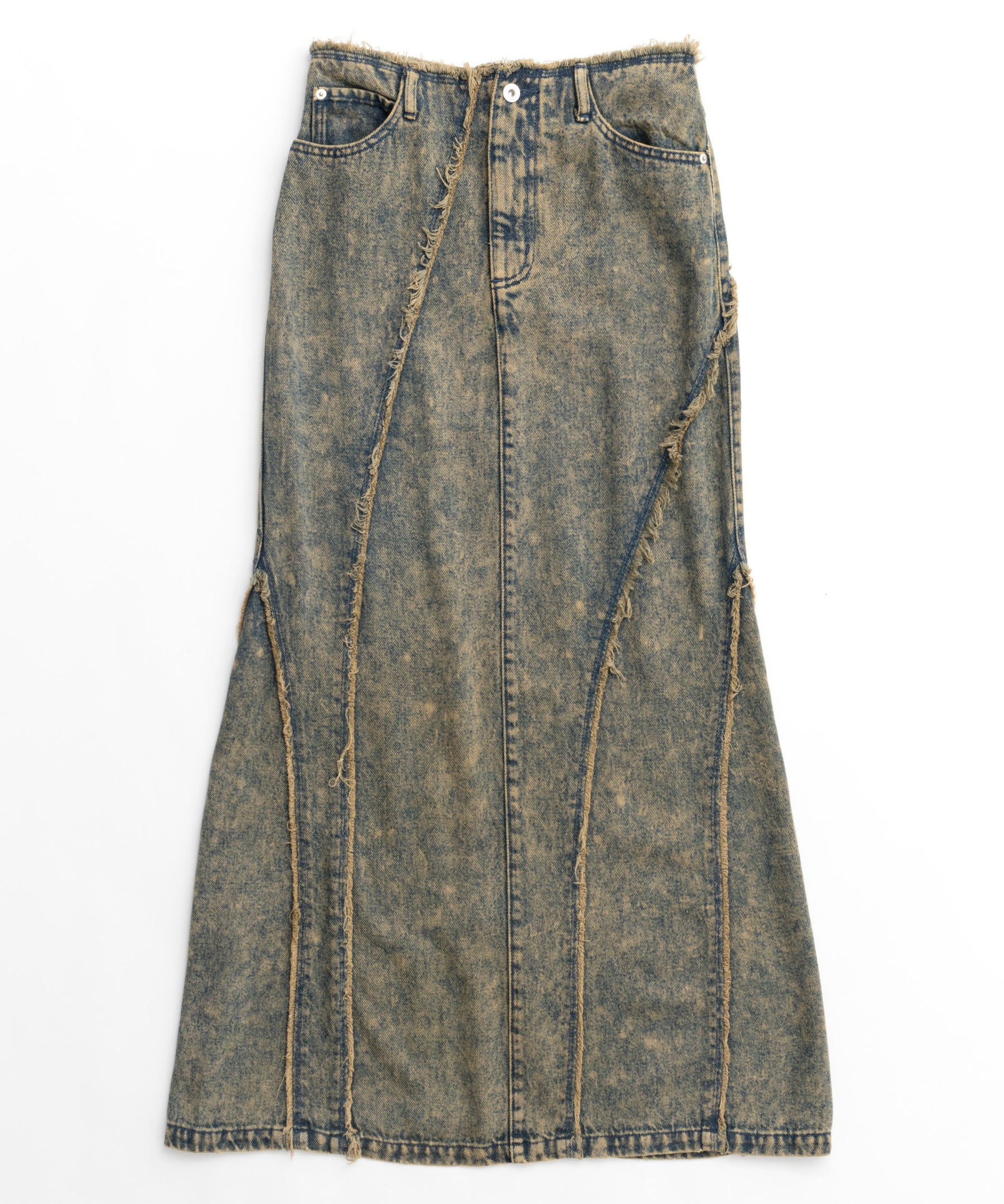 Cellulose Denim Maxi Skirt