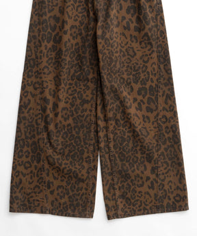 Leopard Wide Straight Pants