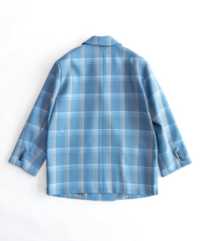 【SALE】Side Zip Check Over Jacket