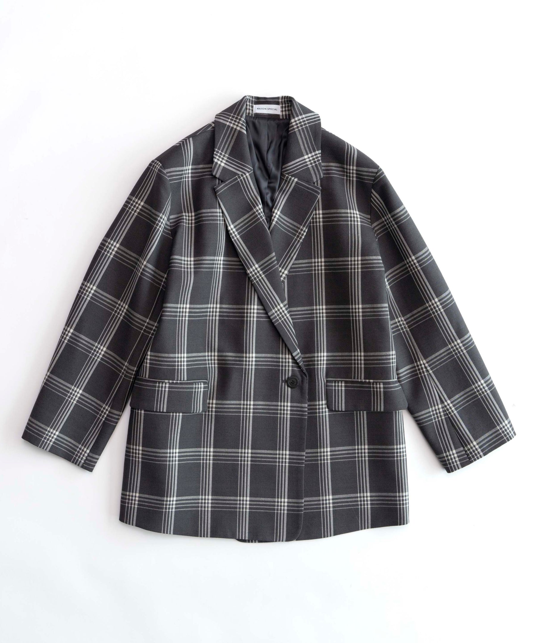 【SALE】Side Zip Check Over Jacket