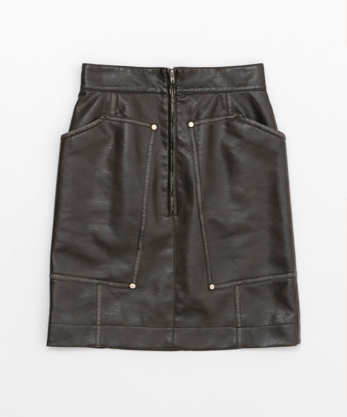 【SALE】Fake Leather Mini Skirt