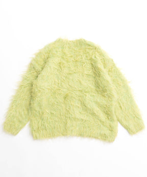 【24WINTER PRE-ORDER】Fluffy Shaggy Knit Cardigan