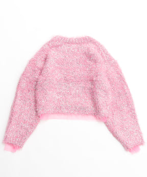 【24WINTER PRE-ORDER】Sparkling Shaggy Knit Pullover