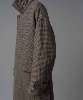 【Italian Dead Stock Fabric】Prime-Over Stand Collar Coat