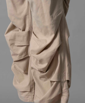 【24AW PRE-ORDER】Prime-Wide Random Tucks Parachute Pants