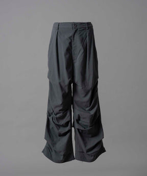 【24AW PRE-ORDER】Prime-Wide Random Tucks Parachute Pants