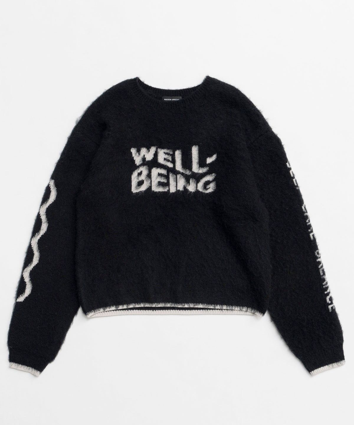 【PRE-ORDER】WELLBEING Logo Jacquard Knit Sweater