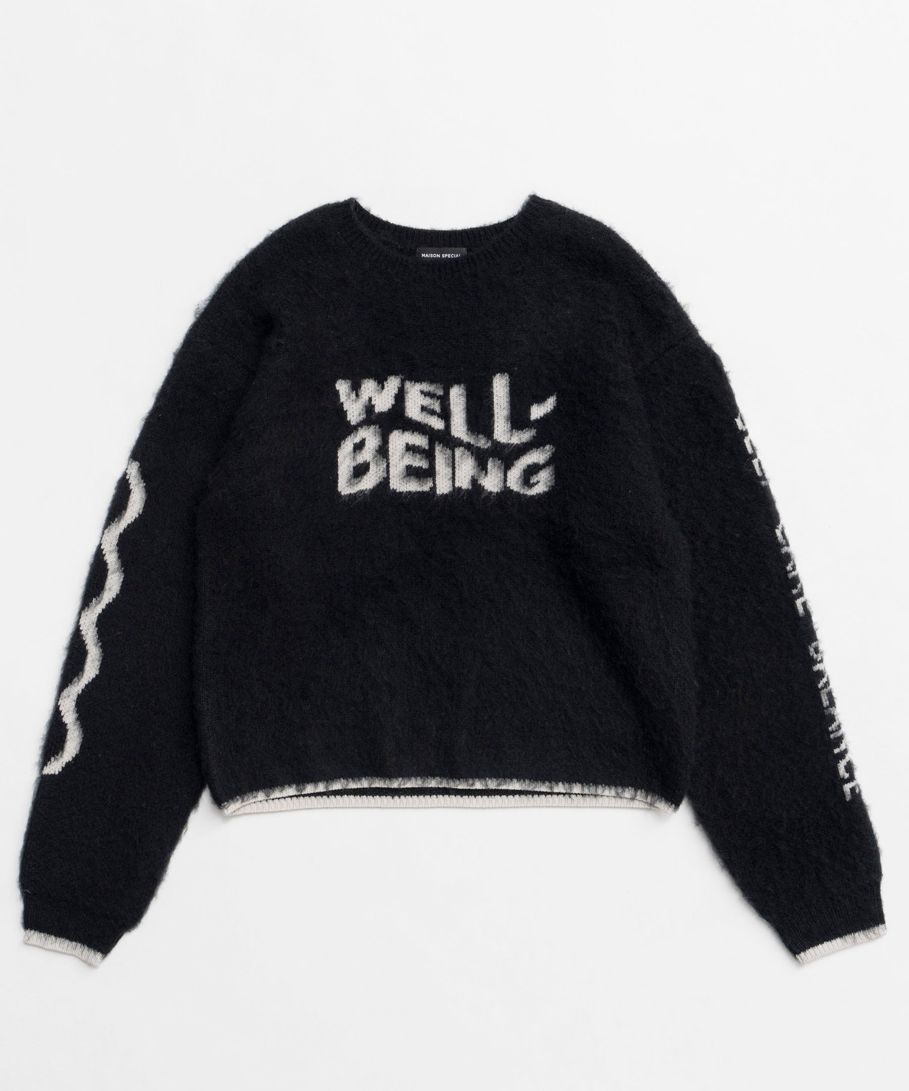 【PRE-ORDER】WELLBEING Logo Jacquard Knit Sweater