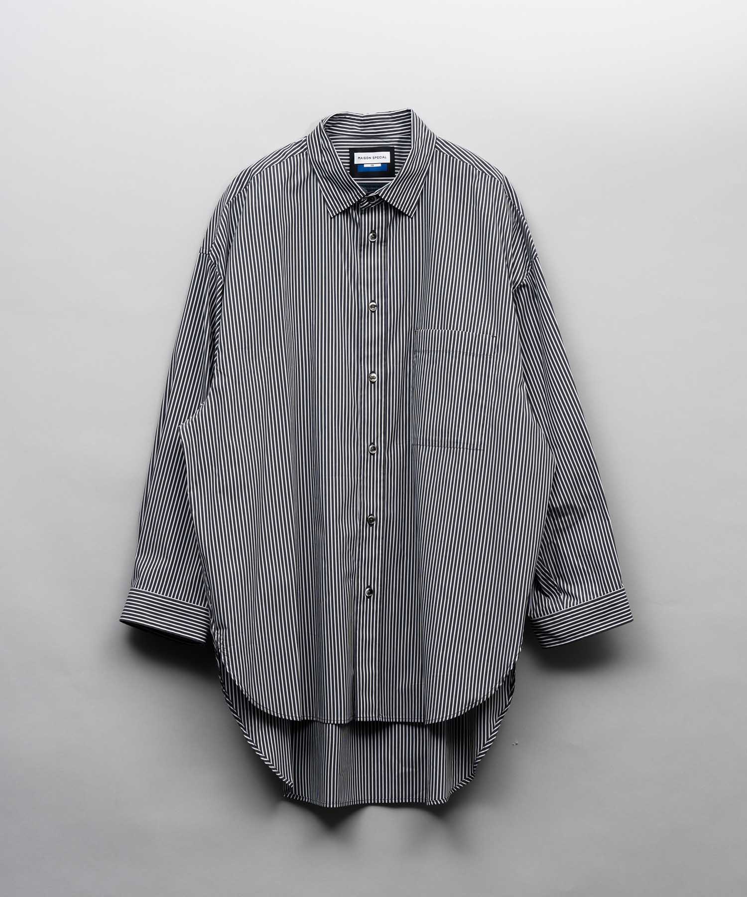 【Italian Dead Stock Fabric】Prime-Over Long Length Shirt Coat