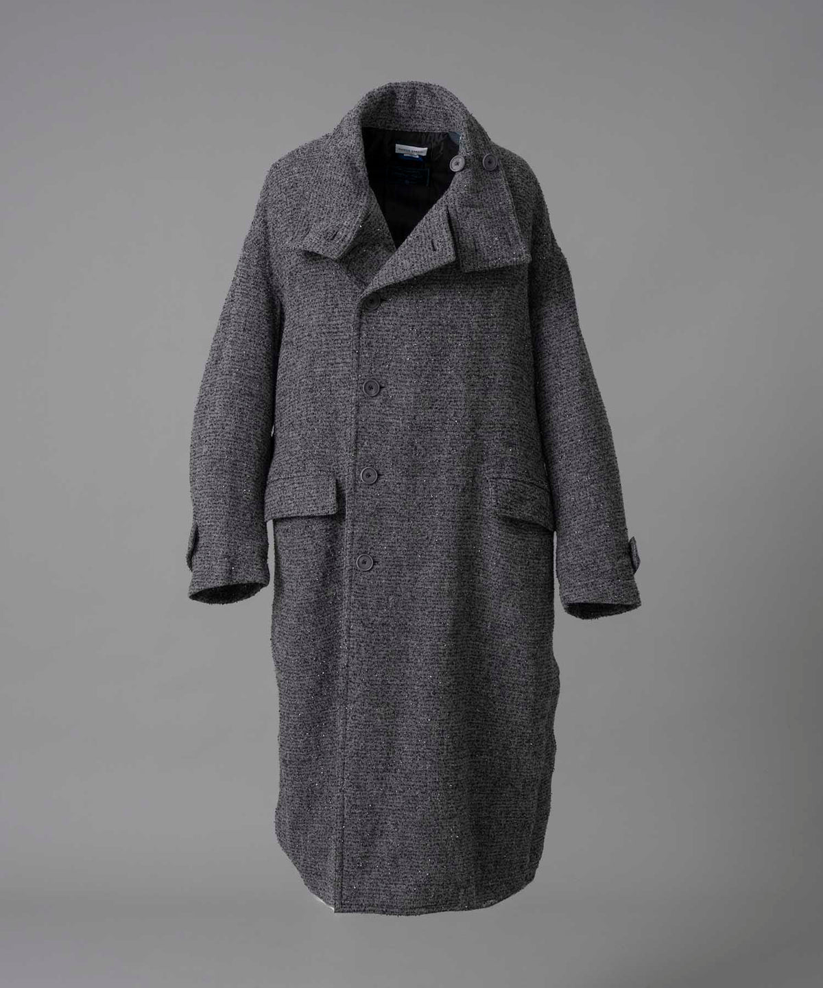 【Italian Dead Stock Fabric】Prime-Over Stand Collar Coat