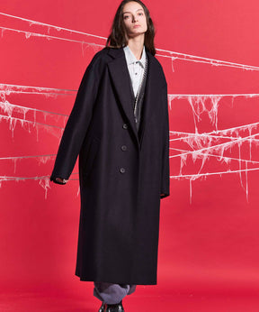 【24AW PRE-ORDER】Super140s Prime-Over Melton Chesterfield Coat