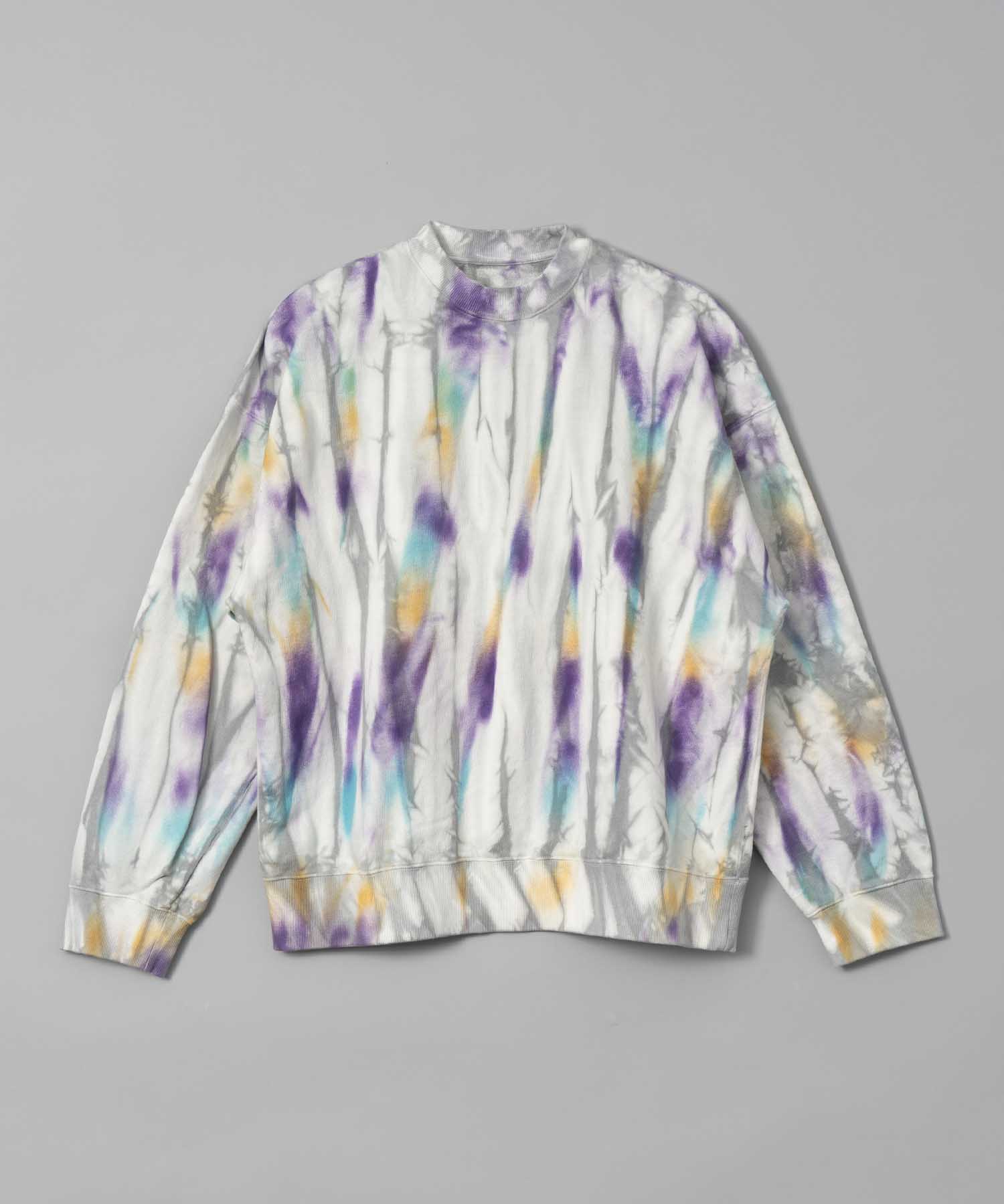 Hand Tie-Dye Sweat Prime-Over Crew Neck Pullover