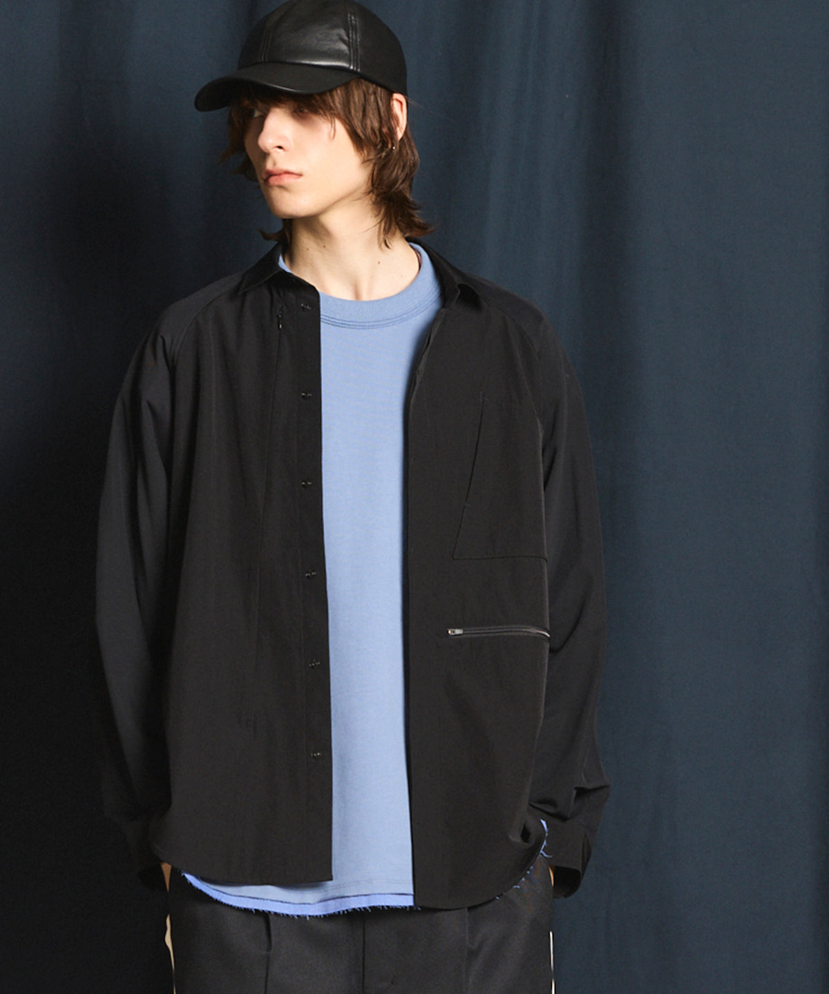 【SPORTS TECH HIGH SPEC LINE】Oversized Many Pockets Zip Shirt