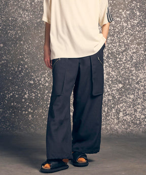 Wrap Cut Wide Cargo Pants