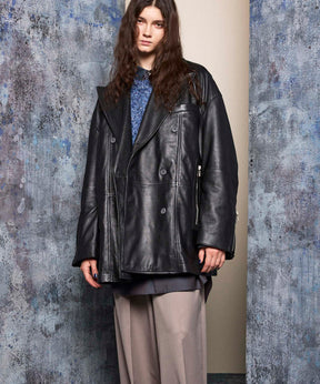 Sheep Leather Prime-Over Pea Coat