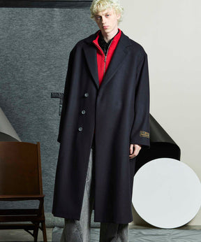 【24AW PRE-ORDER】Super170s Prime-Over Melton Chesterfield Coat