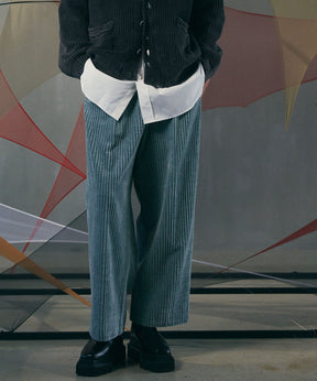 TAKEMI Wide Corduroy Tow-Tuck Wide Pants