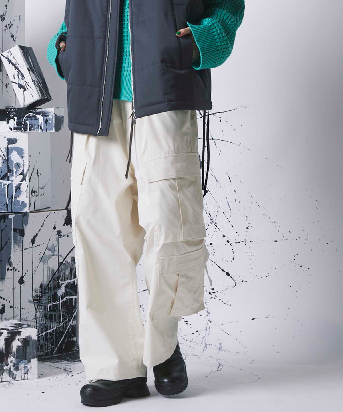 High Density Weather Wide Cargo Pants