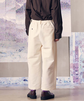 【SALE】【Italian Dead Stock Fabric】Multi Fabric Two-Tuck Wide Pants