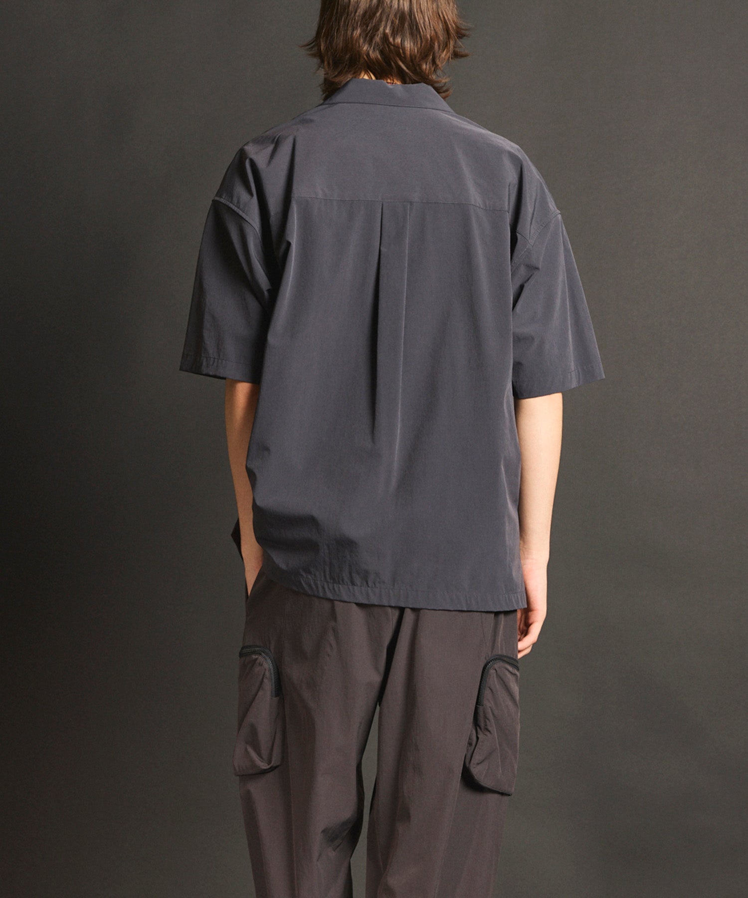 Dry Touch Prime-Over Short Sleeve Open Collar Shirt