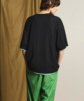 Prime-Over Reversible Crew Neck Knit T-Shirt