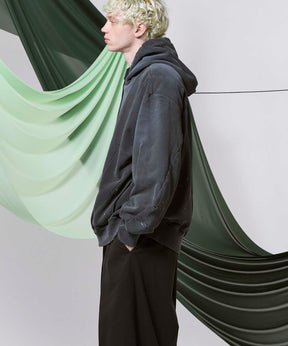 Three-Dimensional Prime-Over Cutting Weathered Hoodie