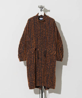 Fringe Stripe Prime-Over Mod Coat